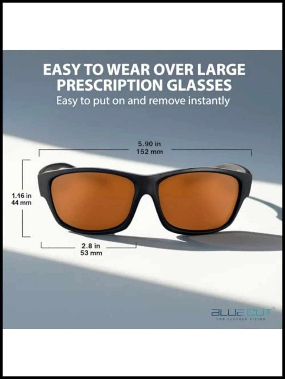 Polarized Clip-on Sunglasses Over Prescription Glasses